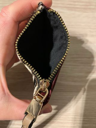 Monedero y tarjetero Parfois cebra/granate