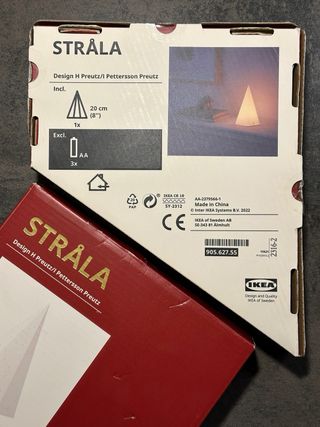 Due lampade da tavolo Strala Ikea