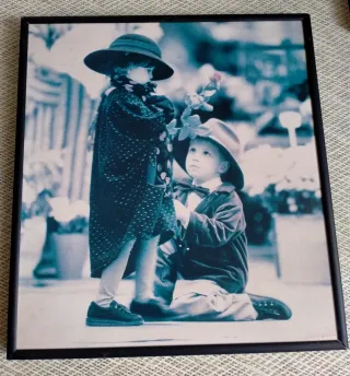 4 Cuadros decorativos-Marco metálico negro