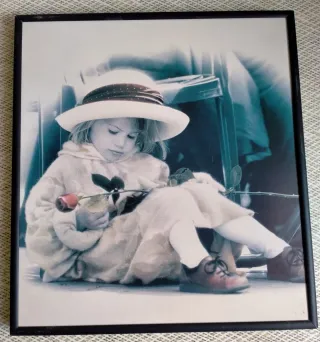 4 Cuadros decorativos-Marco metálico negro