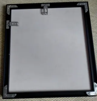 4 Cuadros decorativos-Marco metálico negro