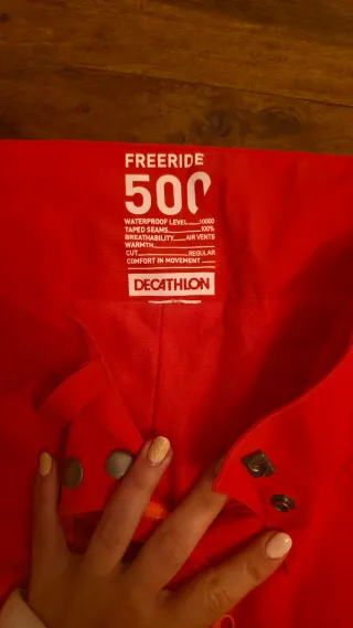 Pantalones Snow/Esquí Wedze Color Coral Talla M/38