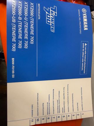 Manual Yamaha Ténéré 700 XTZ690