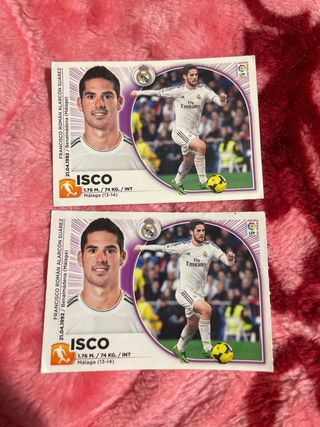 2 Cromos Isco Real Madrid 2014-15