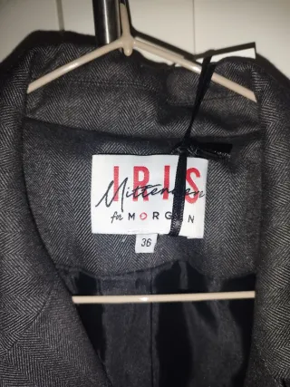 Vestido tipo blazer gris