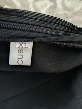 Vestido largo negro y blanco Cool Cube