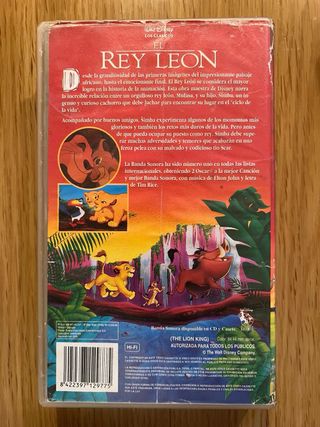 VHS El Rey León y La Cenicienta y más DVD’s