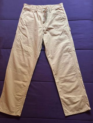 Pantalón Carhartt WIP Single Knee Beige