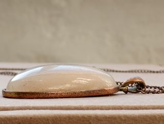 Collar de cuarzo rosa y cobre