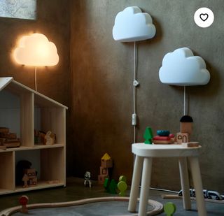 Lámpara Nube Ikea Blanca Plástico