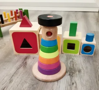 Pack 4 Juegos Madera Montessori