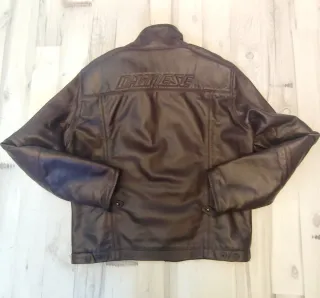 Chaqueta Dainese Piel Marrón Talla L amplia