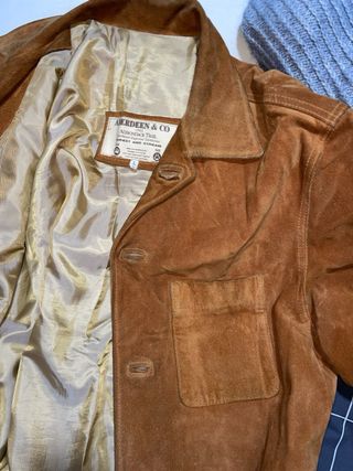 Chaqueta de ante hombre