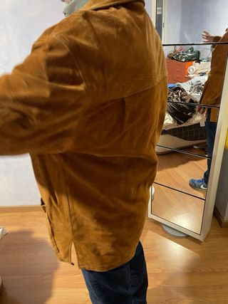 Chaqueta de ante hombre