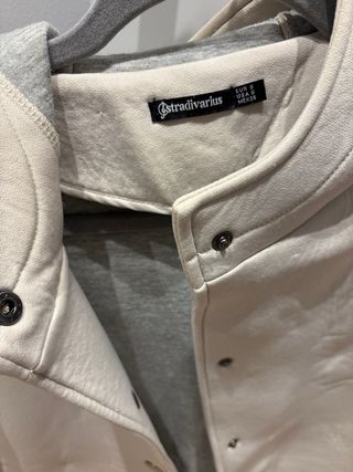 Chaqueta Neopreno Beige con Capucha