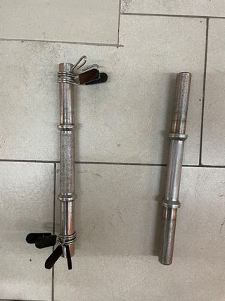 Barra de mancuernas con cierres