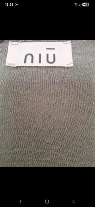 Cardigan leggero verde militare e rosa