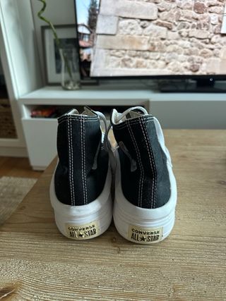 Converse plataforma negras