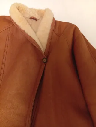 Cazadora Piel Vuelta Marrón Made in Italy