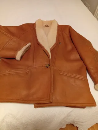 Cazadora Piel Vuelta Marrón Made in Italy