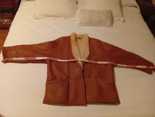 Cazadora Piel Vuelta Marrón Made in Italy