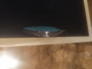 Colgante Plata Turquesa Triángulo