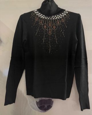 Dolcevita Joyx nero con strass