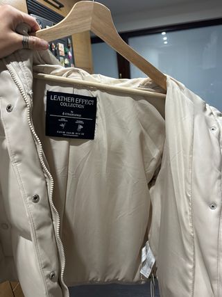 Chaqueta acolchada Zara Beige