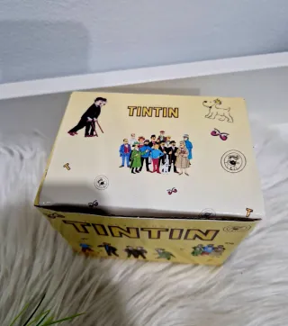 Caneca Tintin Cerâmica Amarela