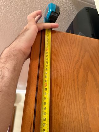 Mueble de comedor con vitrinas de madera