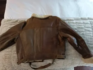 Cazadora aviador piel caballero marrón