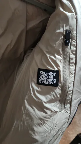 Chaqueta Khujo beige plumífera cortavientos