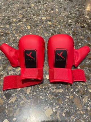 Kit Karate Guantes y Petos Rojos