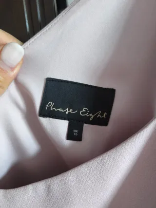 Vestido midi rosa encaje mujer