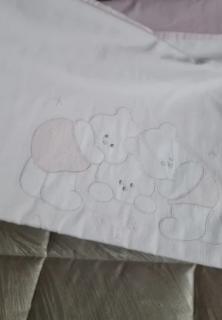 Set culla neonata con orsetti e coniglietto