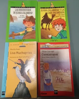 4 LIBROS COLEC DUENDE VERDE Y BARCO DE VAPOR