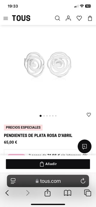 Pendientes Tous Flor