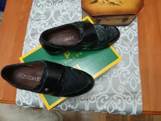 Zapatos Pitillos Piel Negros Nuevos