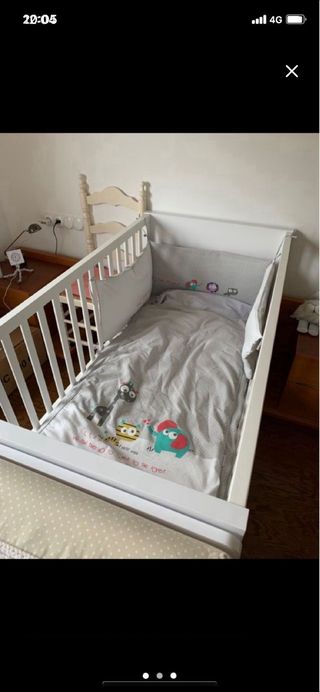 Cuna convertible en cama (4m a 5 años)