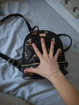 Mochila Disney Mickey y Minnie Negra