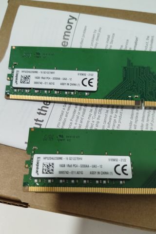 MEMORIAS KINGSTON 32GB (2 X 16GB) DDR4-3200