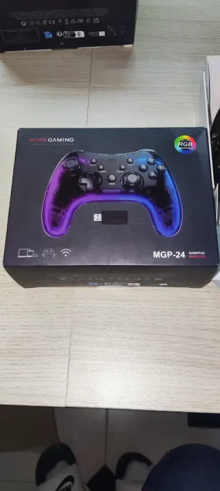 Mando Mars Gaming MGP-24 RGB Inalámbrico