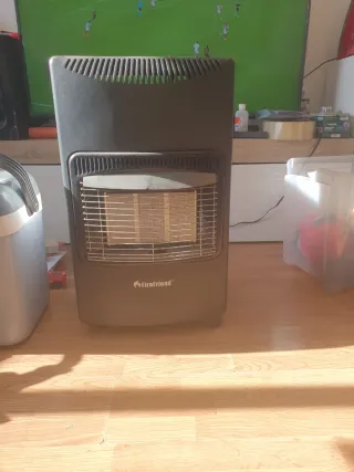 Estufa de gas FireFriend negra