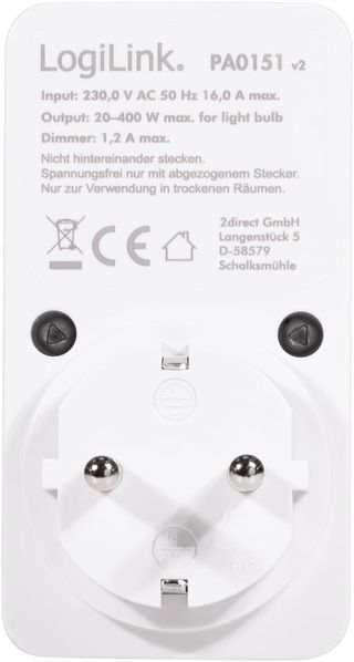 LogiLink Enchufe Adaptador, PA0151