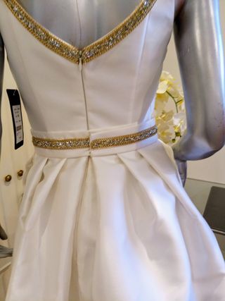 Vestido Fiesta Ana Torres Blanco