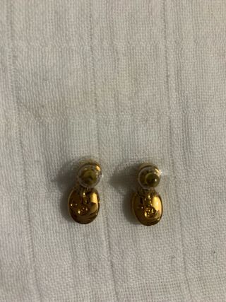 Pendientes Swarovski Dorados y Marrones