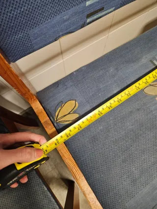 Rinconera de cocina madera y tela