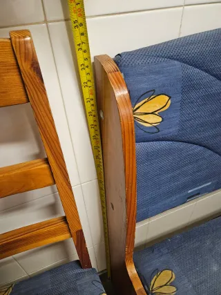 Rinconera de cocina madera y tela