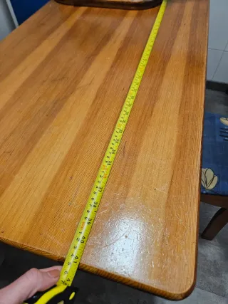 Rinconera de cocina madera y tela