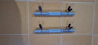 Barras para mancuernas con cierres